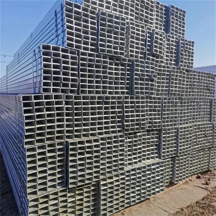 St37 이음매 없는 용접 사각 아연 도금 튜브